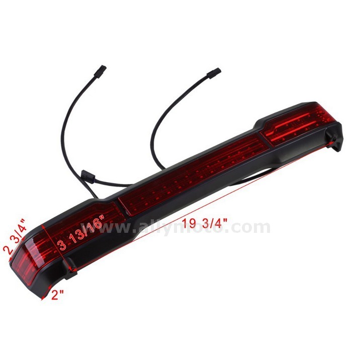 6 Unpainted Led Tail Brake Light Harley Touring Trunk King Tour Pack@3